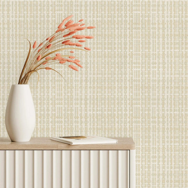 Light Cream Realistic Basket Weave Wallpaper, 3D Deep Embossed Premium Wallcovering - Adawall Wallpaper - Registered Trade Accounts Only, Wallpaper Wholesale Account - 1105-1 - Adawall Wholesale - Wallpaper Wholesaler