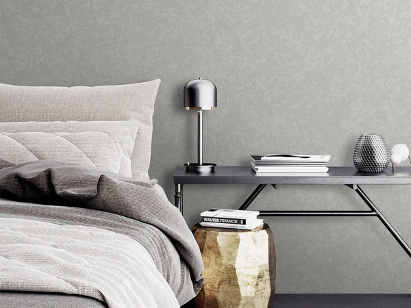 Light Gray 3D Embossed Distressed Wallpaper, Light Neutral Colors Non-Pasted Worn Texture Wall Paper - Walloro High End Wallcoverings & More