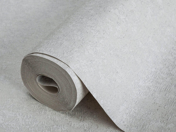 Light Gray 3D Embossed Distressed Wallpaper, Light Neutral Colors Non-Pasted Worn Texture Wall Paper - Walloro High End Wallcoverings & More