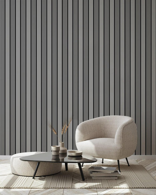 Light Gray Black Wall Panel, PS Wall Home Decoration Panel-Premium Quality - Adawall -Houston Wallpaper Store - Walcoverings, Curtains & Wall Panels