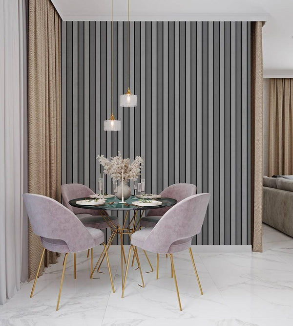 Light Gray Black Wall Panel, PS Wall Home Decoration Panel - Premium Quality - Adawall Wallpaper - Registered Trade Accounts Only, Wallpaper Wholesale Account - APS405 - Adawall Wholesale - Wallpaper Wholesaler