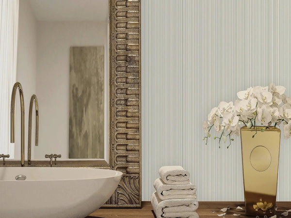 Light Gray Thin Striped 3D Embossed Wallpaper, Stylish Fabric Like Patterns Wallcovering - Adawall Wallpaper - Registered Trade Accounts Only, Wallpaper Wholesale Account - 3705-2 - Adawall Wholesale - Wallpaper Wholesaler