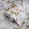 Light Purple Timeless Floral Embossed Rose Wallpaper, Flocked Vivid Color Rose Flowers Pattern - Adawall Wallpaper - Registered Trade Accounts Only, Wallpaper Wholesale Account - 7803-3 - Adawall Wholesale - Wallpaper Wholesaler