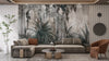 Columns in the Tropics Wallpaper, Watercolor Style Mural, Oversized Custom Size Wall Art, Non-Woven, Non-Adhesive, Modern Wall Paper, Removable