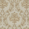 Luxury Damask Embossed Wallpaper, Light Brown 3D Textured Wallcovering, Traditional, Extra Large 114 sq ft Roll, Stylish Wallpaper, Luxury Floral - Walloro High End Wallcoverings & More