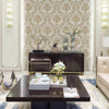 Luxury Damask Embossed Wallpaper, Light Brown 3D Textured Wallcovering, Traditional, Extra Large 114 sq ft Roll, Stylish Wallpaper, Luxury Floral - Adawall Wallpaper - Registered Trade Accounts Only, Wallpaper Wholesale Account - 6808-3 - Adawall Wholesale - Wallpaper Wholesaler
