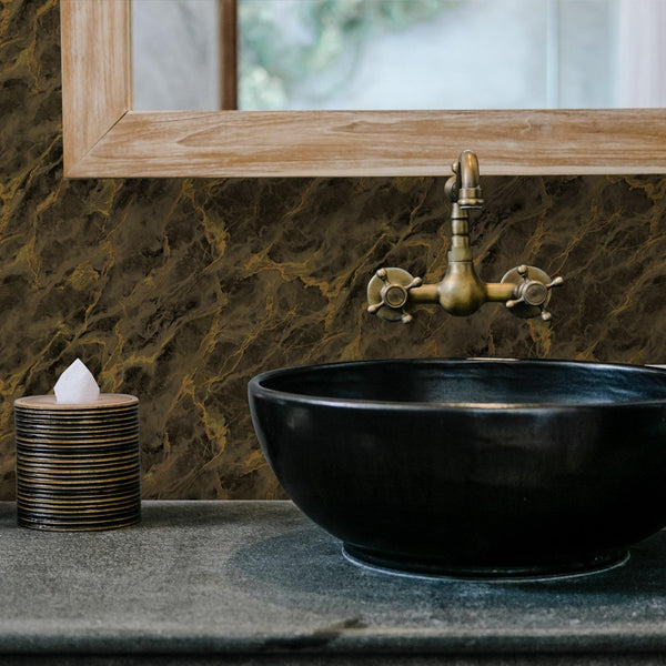 Luxury Marble Pattern Wallpaper, Brown 3D Embossed Textured Stone Design Realistic Wallcovering - Adawall Wallpaper - Registered Trade Accounts Only, Wallpaper Wholesale Account - 1109-4 - Adawall Wholesale - Wallpaper Wholesaler