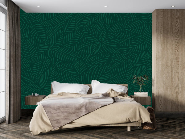 Luxury Nature Wallpaper, Green Floral Mural, Oversized Custom Size Wall Art, Non - Woven, Non - Adhesive, Modern Wall Paper, Removable - Adawall Wallpaper - Registered Trade Accounts Only, Wallpaper Wholesale Account - W77911 - Adawall Wholesale - Wallpaper Wholesaler