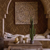 Luxury Sparkling Deep Embossed Damask Wallpaper, Light Brown, Copper Beautiful Flocked Shimmering Rich Textured Wallcovering - Adawall Wallpaper - Registered Trade Accounts Only, Wallpaper Wholesale Account - 1303-4 - Adawall Wholesale - Wallpaper Wholesaler