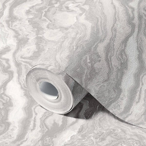 Marble Light Gray Layered Wallpaper, Home Wall Decor, Marbled Luxury Wallpaper, Textured Wallcovering Non - Adhesive, 177 sq ft Large Roll - Adawall Wallpaper - Registered Trade Accounts Only, Wallpaper Wholesale Account - 23102-2 - Adawall Wholesale - Wallpaper Wholesaler