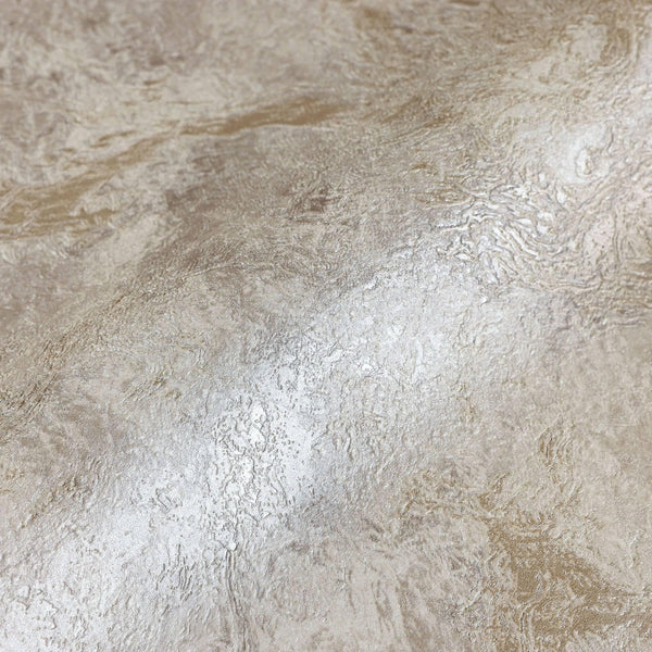 Marbled Wallpaper, Rich Textured Wallcovering, Large 114 sq ft Roll, Washable, Ivory Metallic Rusted Effect, Abstract Wallpaper, Distressed - Walloro High End Wallcoverings & More