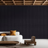 Matte Black Slatted Panel , PS Wall Home Decoration Panel - Premium Quality - Adawall Wallpaper - Registered Trade Accounts Only, Wallpaper Wholesale Account - APS805 - Adawall Wholesale - Wallpaper Wholesaler