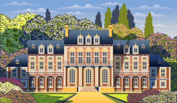 Medieval Old Mansion Wallpaper, Garden Mural, Oversized Custom Size Wall Art, Non - Woven, Non - Adhesive, Modern Wall Paper, Removable - Adawall Wallpaper - Registered Trade Accounts Only, Wallpaper Wholesale Account - W77774 - Adawall Wholesale - Wallpaper Wholesaler