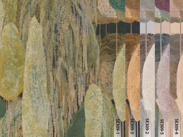 Modern Art Wall Mural, Trees Wallpaper, Gray Oversized Nature Theme Customized Wall Covering, Non - Woven, Non - Adhesive, Removable, Washable, Large - Adawall Wallpaper - Registered Trade Accounts Only, Wallpaper Wholesale Account - SE309-2 - Adawall Wholesale - Wallpaper Wholesaler