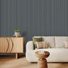 Modern Cold Gray Striped Panel , PS Wall Home Decoration Panel - Premium Quality - Adawall Wallpaper - Registered Trade Accounts Only, Wallpaper Wholesale Account - APS807 - Adawall Wholesale - Wallpaper Wholesaler