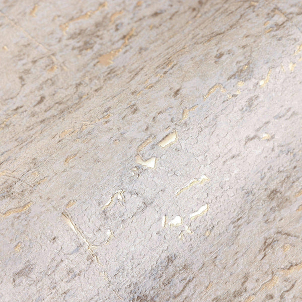 Modern Cork Embossed Wallpaper, Rich Textured Wallcovering, Ivory, Traditional, Camper Van Log Cabin Decor, Extra Large 114 sq ft Roll - Walloro High End Wallcoverings & More