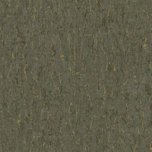 Modern Cork Embossed Wallpaper, Rich Textured Wallcovering, Traditional, Camper Van Log Cabin, Large 114 sqft Roll, Washable, Green Neutral - Walloro High End Wallcoverings & More