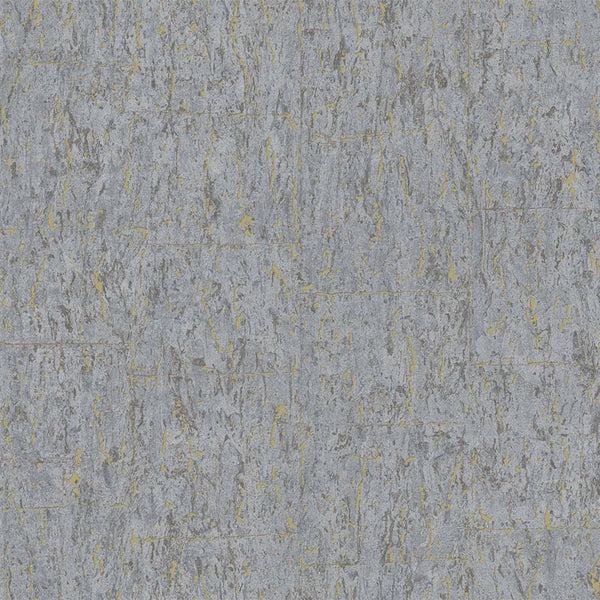 Modern Cork Gray Gold Embossed Wallpaper, Rich Textured Wallcovering, Traditional, Camper Van Log Cabin, Large 114 sq ft Roll, Washable - Walloro High End Wallcoverings & More