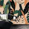 Modern Exotic Wallpaper, Jungle Plants Mural, Oversized Custom Size Wall Art, Non - Woven, Non - Adhesive, Modern Wall Paper, Removable - Adawall Wallpaper - Registered Trade Accounts Only, Wallpaper Wholesale Account - W77747 - Adawall Wholesale - Wallpaper Wholesaler