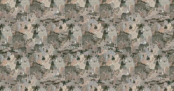 Modern Landscape Trees Wall Mural,Light Green Village Wallpaper, Extra Large Custom Size Wall Art, Non - Woven, Non - Adhesive, Removable, Washable - Adawall Wallpaper - Registered Trade Accounts Only, Wallpaper Wholesale Account - SE314-2 - Adawall Wholesale - Wallpaper Wholesaler