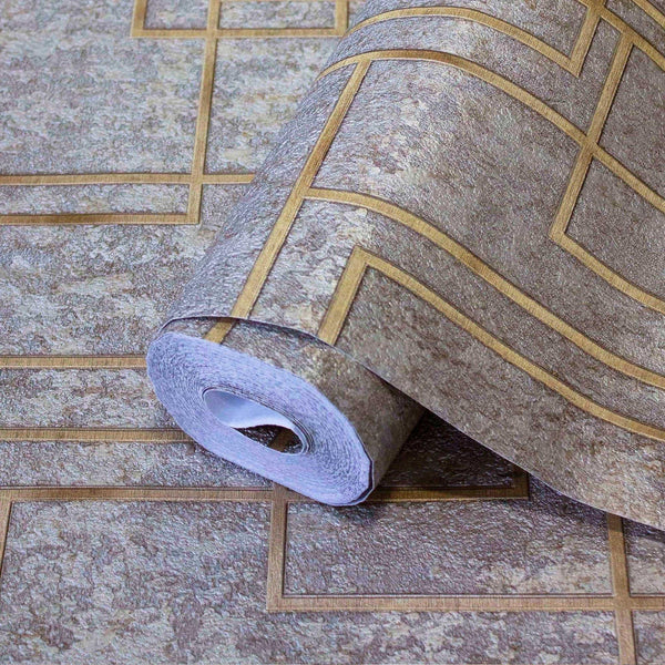 Modern Lines Geometric Wallpaper, Brown Contemporary 3D Embossed Wallcovering, Abstract Bold Wall Decor - Adawall Wallpaper - Registered Trade Accounts Only, Wallpaper Wholesale Account - 1202-4 - Adawall Wholesale - Wallpaper Wholesaler