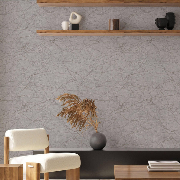 Modern Stone Embossed Wallpaper, Gray Vein Pattern, Abstract Marble Design Home Wall Decor, Aesthetic Wallpaper, Textured Wallcovering - Adawall Wallpaper - Registered Trade Accounts Only, Wallpaper Wholesale Account - 23107-4 - Adawall Wholesale - Wallpaper Wholesaler