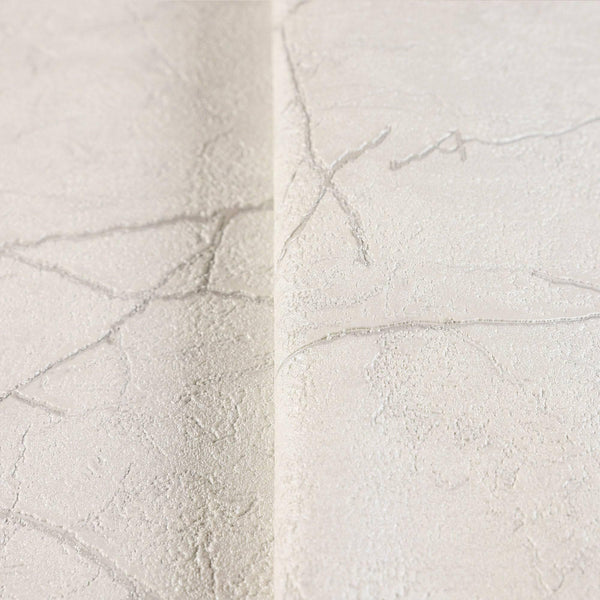 Modern Stone Embossed Wallpaper, Off White Vein Pattern, Abstract Marble Design Home Wall Decor, Aesthetic Wallpaper, Textured Wallcovering - Walloro High End Wallcoverings & More