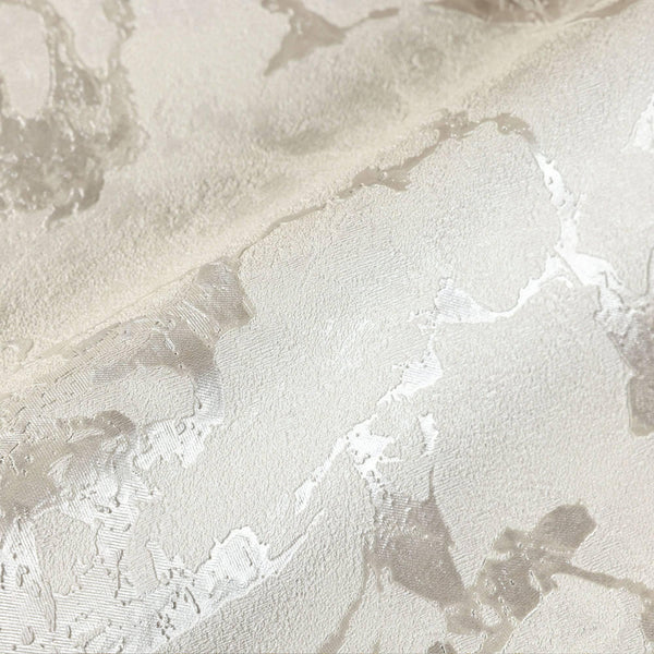 Modern White Marble Silver Embossed Wallpaper, Shiny 3D Home Wall Decor, Aesthetic Wallpaper, Textured Wallcovering Non-Adhesive, Washable - Walloro High End Wallcoverings & More