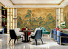 Mountains Scenic Wall Mural, Yellow Landscape Wallpaper, Modern Custom Size Wall Covering, Non - Woven, Non - Pasted, Washable, Removable, Extra Large Wall Covering - Adawall Wallpaper - Registered Trade Accounts Only, Wallpaper Wholesale Account - FJ318-1 - Adawall Wholesale - Wallpaper Wholesaler