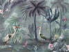 Nature Forest Wallpaper, Birds Palm Tree Wall Mural, Green Jungle Theme Large Wall Art, Non - Woven, Non - Adhesive, Removable, Exotic Wall Paper - Adawall Wallpaper - Registered Trade Accounts Only, Wallpaper Wholesale Account - A317-1 - Adawall Wholesale - Wallpaper Wholesaler