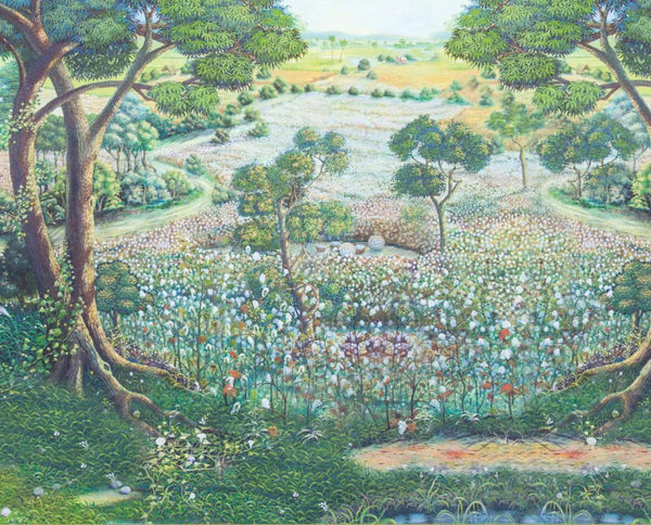 Nature Landscape Wall Mural, Green Trees Scene Wallpaper, Flowers Extra Large Custom Size Wall Art, Non - Woven, Non - Pasted, Removable, Washable - Adawall Wallpaper - Registered Trade Accounts Only, Wallpaper Wholesale Account - t_SE319-1 - Adawall Wholesale - Wallpaper Wholesaler
