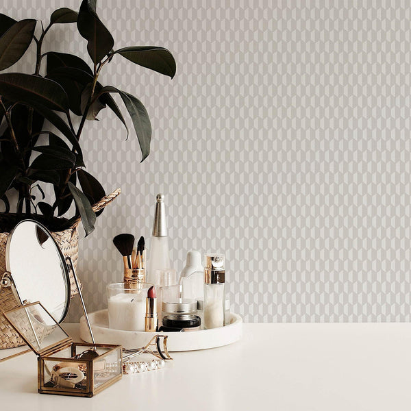 Off White Elegant Hexagon Embossed Wallpaper, Small Honeycomb Grid Pattern Textured wallcovering - Adawall Wallpaper - Registered Trade Accounts Only, Wallpaper Wholesale Account - 23208-1 - Adawall Wholesale - Wallpaper Wholesaler