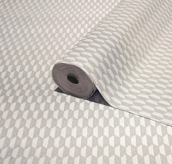 Off White Elegant Hexagon Embossed Wallpaper, Small Honeycomb Grid Pattern Textured wallcovering - Adawall Wallpaper - Registered Trade Accounts Only, Wallpaper Wholesale Account - 23208-1 - Adawall Wholesale - Wallpaper Wholesaler