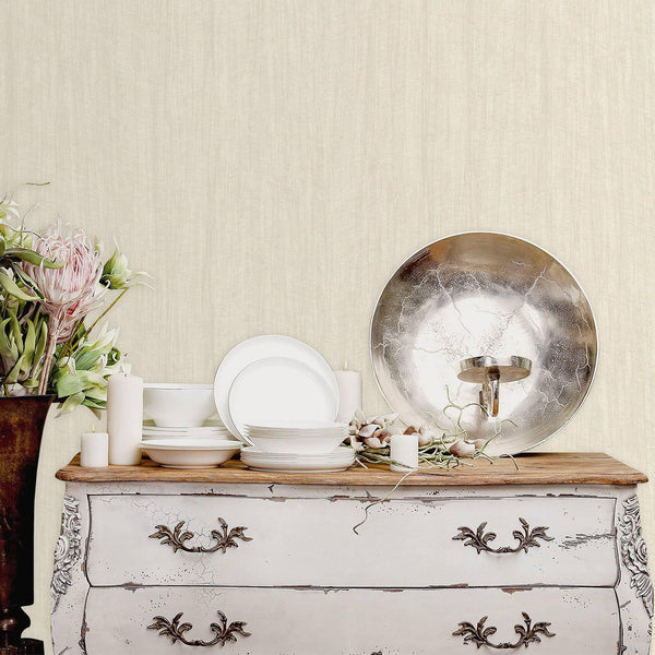 Off White Modern Stripped Pattern Wallpaper, Embossed 3D Textured Neutral Colors Abstract Wallcovering - Walloro High End Wallcoverings & More