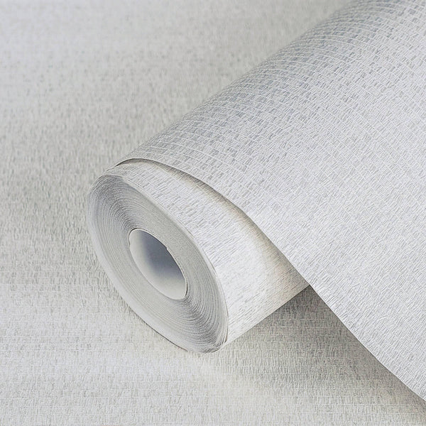 Off White Shiny Metallic Modern Wallpaper, 3D Deep Embossed Abstract Geometric Patterns Wall Paper - Walloro High End Wallcoverings & More