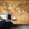 Old Geographical World Map Wallpaper, History Mural, Oversized Custom Size Wall Art, Non - Woven, Non - Adhesive, Modern Wall Paper, Removable - Adawall Wallpaper - Registered Trade Accounts Only, Wallpaper Wholesale Account - W77790 - Adawall Wholesale - Wallpaper Wholesaler