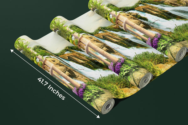 Old House with Columns Wallpaper, Cliff of the Mountain Mural, Oversized Custom Size Wall Art, Non - Woven, Non - Adhesive, Modern Wall Paper, Removable - Adawall Wallpaper - Registered Trade Accounts Only, Wallpaper Wholesale Account - W77818 - Adawall Wholesale - Wallpaper Wholesaler