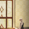 Oriental Elegant Damask Deep Embossed Wallpaper, Beige Metallic Accents 3D Textured Wallcovering, Traditional, Extra Large 114 sq ft Roll, Washable, Luxury - Adawall Wallpaper - Registered Trade Accounts Only, Wallpaper Wholesale Account - 6802-2 - Adawall Wholesale - Wallpaper Wholesaler