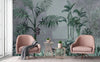 Palm Trees Nature Scene Tropical Wall Mural, Gray Custom Size Wallpaper, Non - Woven, Non - Pasted, Washable, Oversized Large Wall Art, Removable - Adawall Wallpaper - Registered Trade Accounts Only, Wallpaper Wholesale Account - A306-2 - Adawall Wholesale - Wallpaper Wholesaler