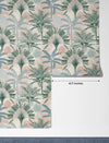 Palm Trees Wallpaper, Seamless Pattern Mural, Oversized Custom Size Wall Art, Non - Woven, Non - Adhesive, Modern Wall Paper, Removable - Adawall Wallpaper - Registered Trade Accounts Only, Wallpaper Wholesale Account - W77545 - Adawall Wholesale - Wallpaper Wholesaler