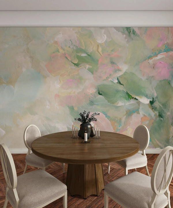 Pastel Colors Wallpaper, Acrylic Brush Strokes Mural, Oversized Custom Size Wall Art, Non - Woven, Non - Adhesive, Modern Wall Paper, Removable - Adawall Wallpaper - Registered Trade Accounts Only, Wallpaper Wholesale Account - W78221 - Adawall Wholesale - Wallpaper Wholesaler