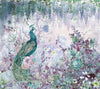 Peacock Forest Wall Mural, Green Scenic Non - Woven Nature Theme Large Wall Poster, Non - Adhesive Modern Jungle Wall Art - Adawall Wallpaper - Registered Trade Accounts Only, Wallpaper Wholesale Account - A300-2 - Adawall Wholesale - Wallpaper Wholesaler