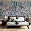 Peony Chinoiserie Blossom Wall Mural, Blue Floral Bloom Wallpaper, Oversized Contemporary Custom Size Wall Art, Non - Woven, Non - Pasted, Removable - Adawall Wallpaper - Registered Trade Accounts Only, Wallpaper Wholesale Account - SE313-1 - Adawall Wholesale - Wallpaper Wholesaler