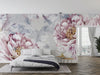Peony Flowers Wallpaper, Pink Mural, Oversized Custom Size Wall Art, Non - Woven, Non - Adhesive, Modern Wall Paper, Removable - Adawall Wallpaper - Registered Trade Accounts Only, Wallpaper Wholesale Account - W77511 - Adawall Wholesale - Wallpaper Wholesaler