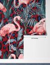 Pink Flamingo Wallpaper, Seamless Pattern Mural, Oversized Custom Size Wall Art, Non - Woven, Non - Adhesive, Modern Wall Paper, Removable - Adawall Wallpaper - Registered Trade Accounts Only, Wallpaper Wholesale Account - W77493 - Adawall Wholesale - Wallpaper Wholesaler