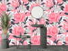 Pink Flowers Wallpaper, Seamless Pattern Mural, Oversized Custom Size Wall Art, Non - Woven, Non - Adhesive, Modern Wall Paper, Removable - Adawall Wallpaper - Registered Trade Accounts Only, Wallpaper Wholesale Account - W78016 - Adawall Wholesale - Wallpaper Wholesaler