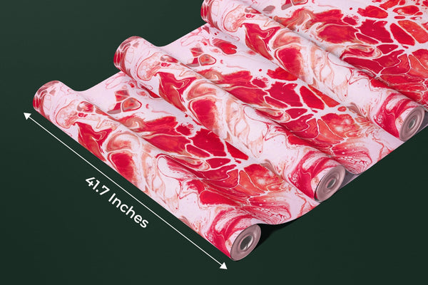 Red Harmony Wallpaper, Artistic Mural, Oversized Custom Size Wall Art, Non - Woven, Non - Adhesive, Modern Wall Paper, Removable - Adawall Wallpaper - Registered Trade Accounts Only, Wallpaper Wholesale Account - W77919 - Adawall Wholesale - Wallpaper Wholesaler