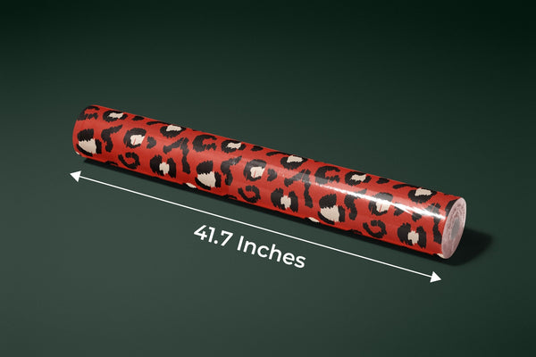 Red Leopard Skin Wallpaper, Seamless Pattern Mural, Oversized Custom Size Wall Art, Non - Woven, Non - Adhesive, Modern Wall Paper, Removable - Adawall Wallpaper - Registered Trade Accounts Only, Wallpaper Wholesale Account - W77681 - Adawall Wholesale - Wallpaper Wholesaler