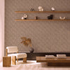 Round Geometric Shapes Deep Embossed Wallpaper, Brown Shiny Surface Textured Wall Accent Decor - Adawall Wallpaper - Registered Trade Accounts Only, Wallpaper Wholesale Account - 23201-5 - Adawall Wholesale - Wallpaper Wholesaler