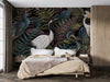 Royal Birds Wallpaper, Tropical Seamless Background Mural, Oversized Custom Size Wall Art, Non - Woven, Non - Adhesive, Modern Wall Paper, Removable - Adawall Wallpaper - Registered Trade Accounts Only, Wallpaper Wholesale Account - W77492 - Adawall Wholesale - Wallpaper Wholesaler